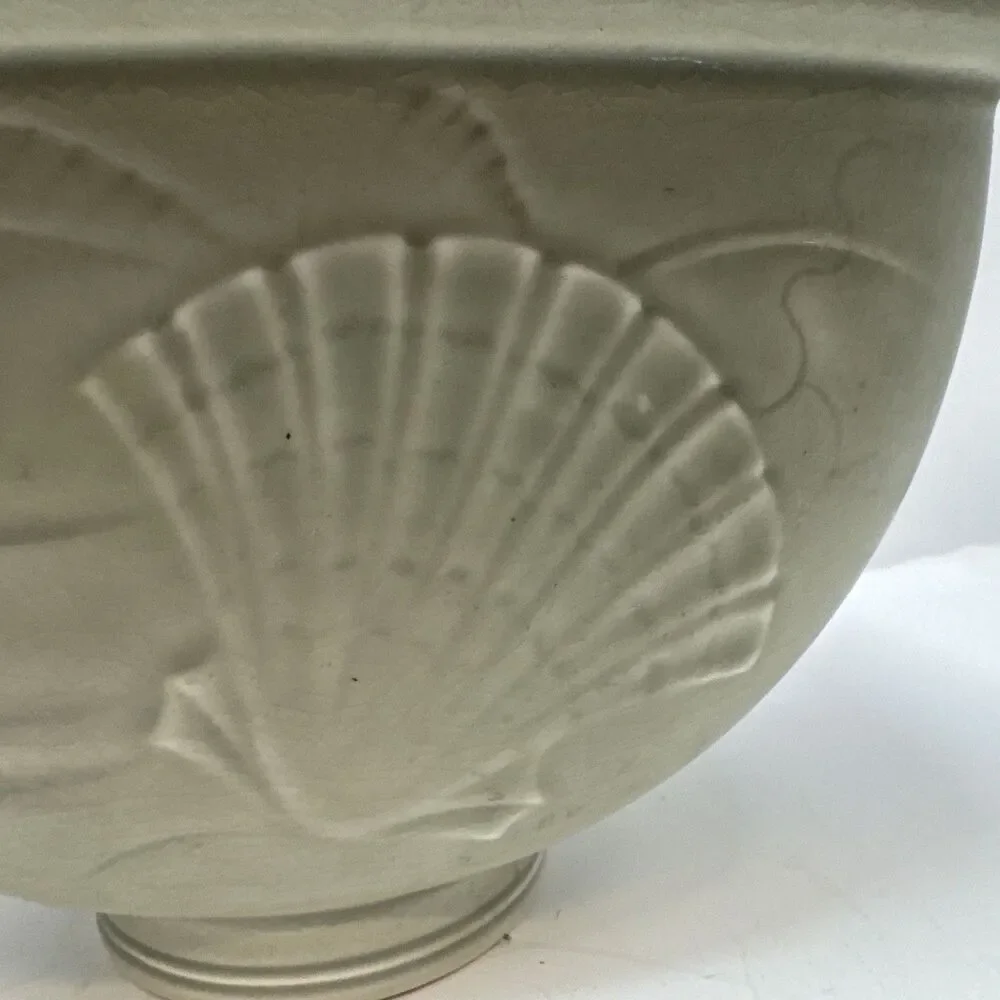 Solbjerg Vase Sea Motif Nils Thorsson Aluminia Royal Copenhagen Denmark 1930 - Picture 2 of 9